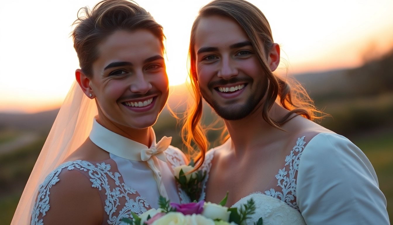 Beautiful couples capturing genuine moments during eskuvo fotozas in a scenic outdoor environment